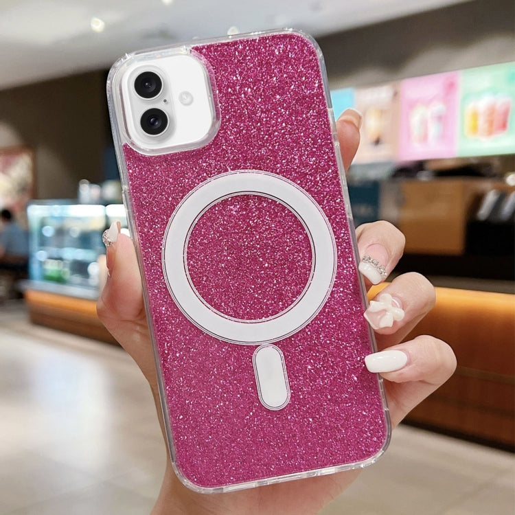 Acrylic Transparent Glitter MagSafe Phone Case, For iPhone 16 Pro, For iPhone 16 P...