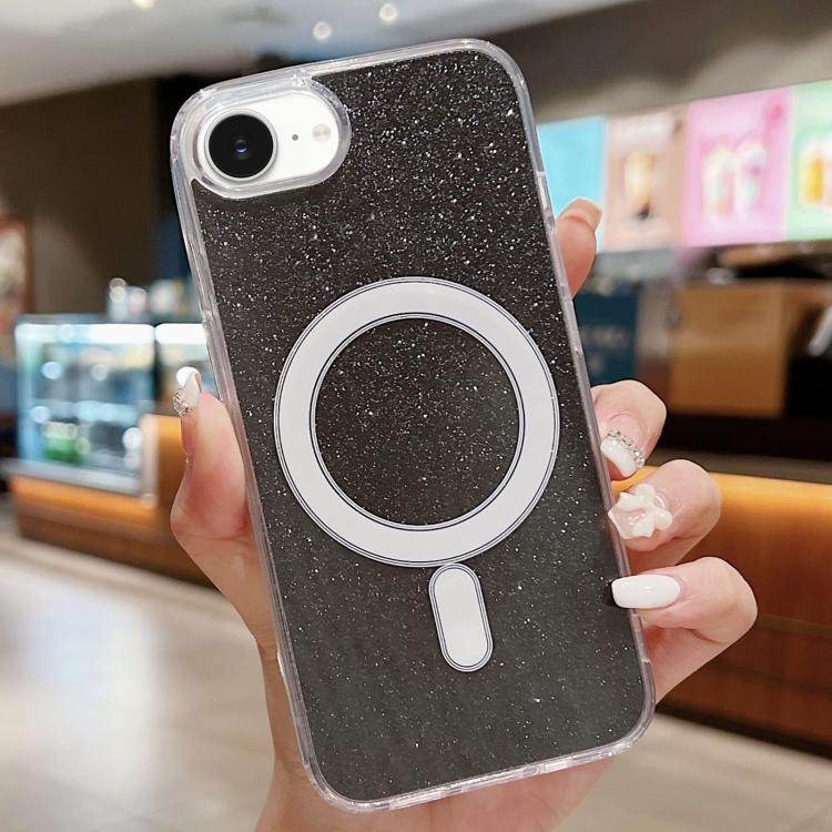 Acrylic Transparent Glitter MagSafe Phone Case, For iPhone 17 Pro Max�������������...