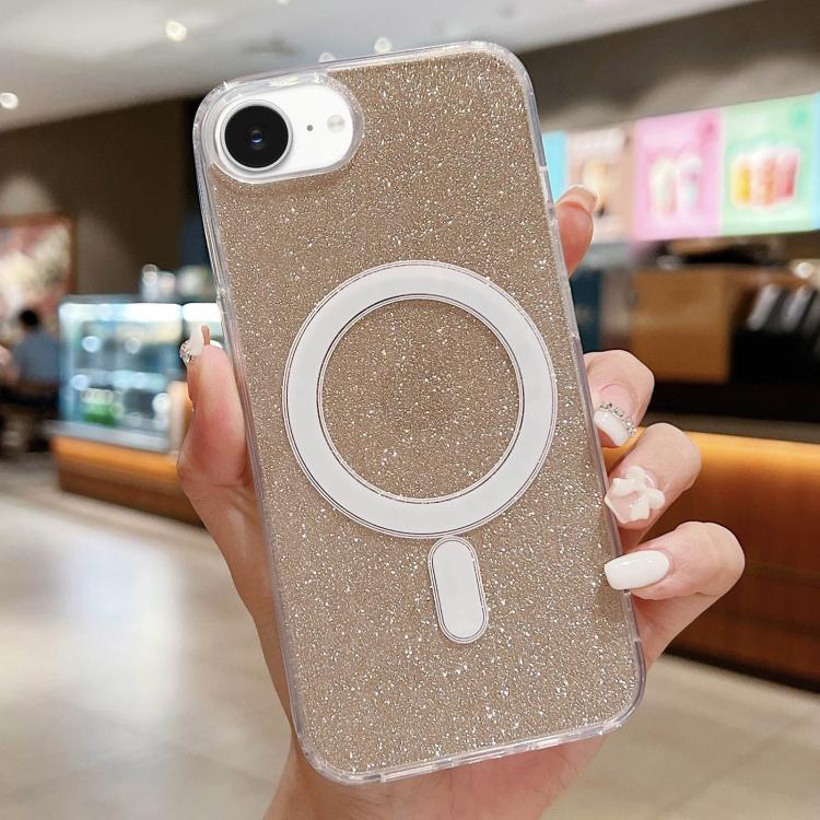 Acrylic Transparent Glitter MagSafe Phone Case, For iPhone 17 Pro Max�������������...