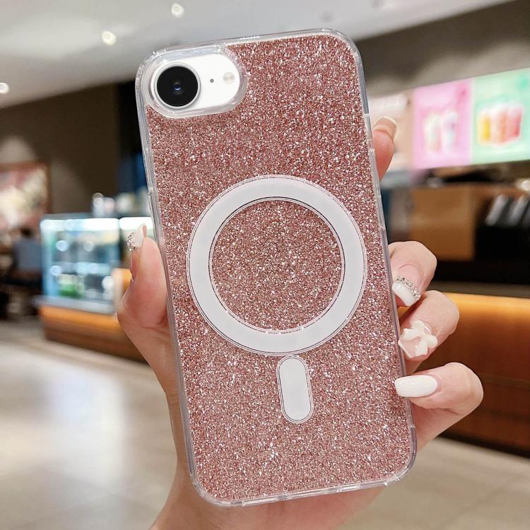 Acrylic Transparent Glitter MagSafe Phone Case, For iPhone 17 Pro Max�������������...
