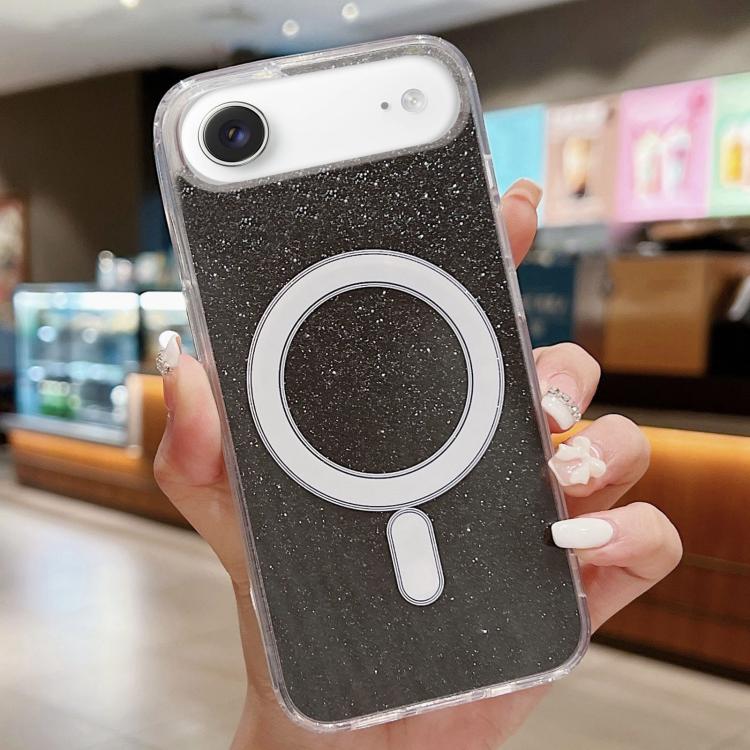 Acrylic Transparent Glitter MagSafe Phone Case, For iPhone 17 Pro Max�������������...