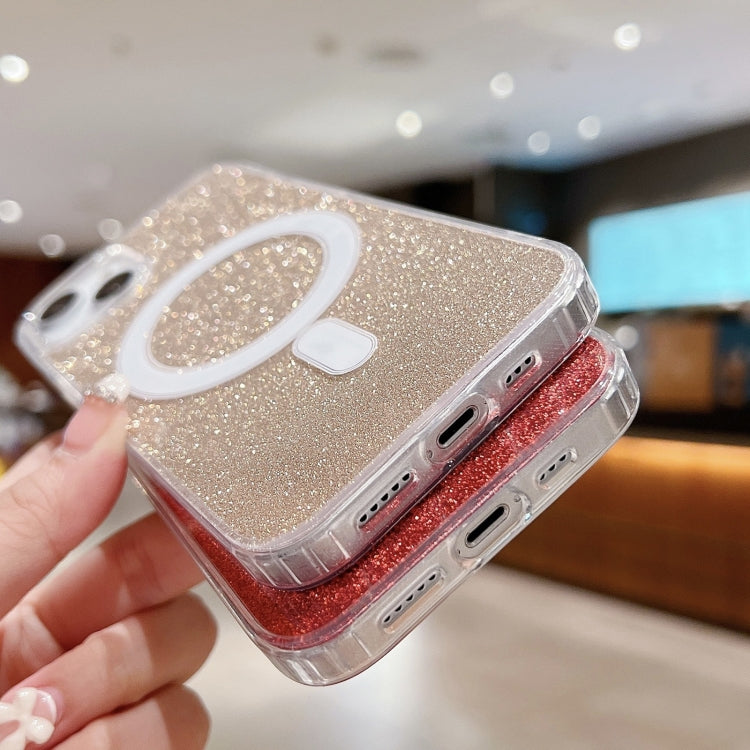 Acrylic Transparent Glitter MagSafe Phone Case, For iPhone 17 Pro Max�������������...