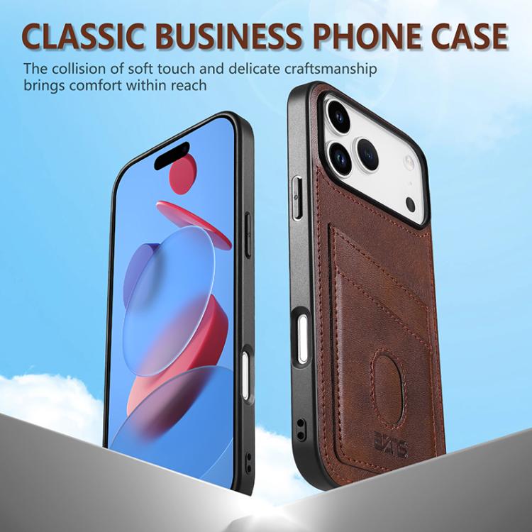 AZNS K1 Series Card Slot Business Phone Case, For iPhone 17 Pro Max, For iPhone 17 Pro, For iPhone 17, For iPhone Air, For iPhone 16e, For iPhone 16 Pro Max, For iPhone 16 Pro, For iPhone 16 Plus, For iPhone 16