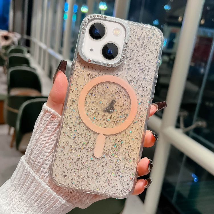 Blink Series Metal Lens Frame MagSafe Magnetic IMD Phone Case, For iPhone 15������...