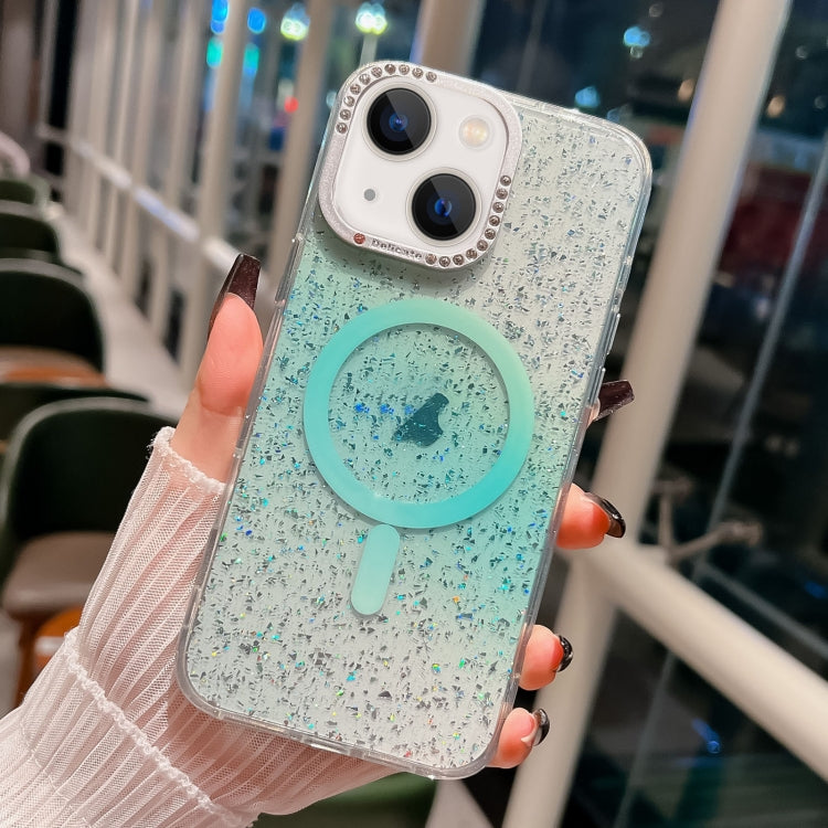 Blink Series Metal Lens Frame MagSafe Magnetic IMD Phone Case, For iPhone 15������...