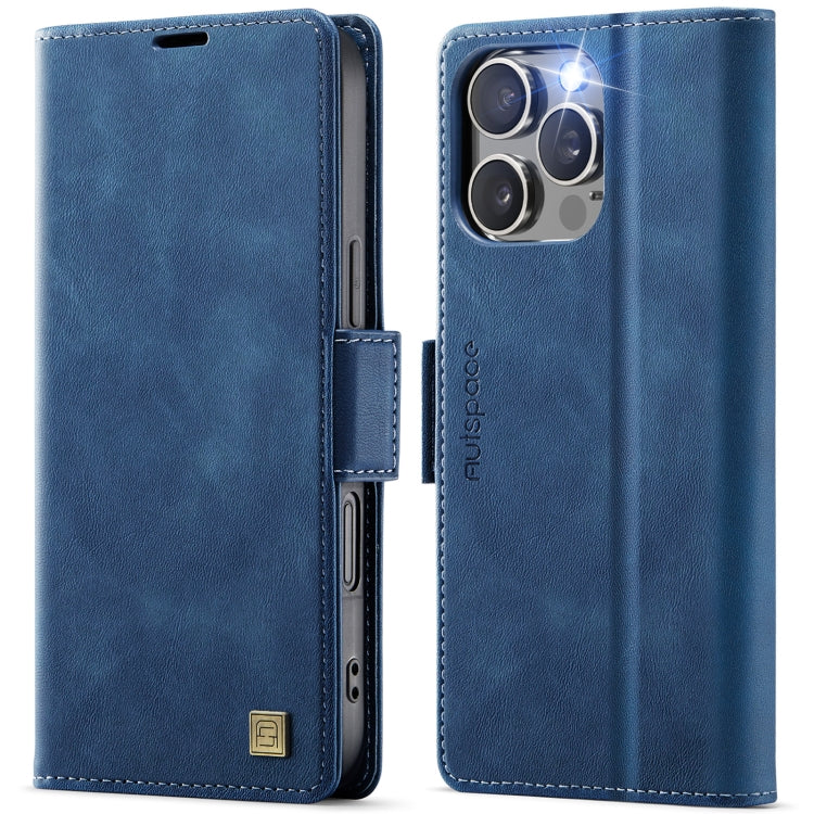 AutSpace A11 Side Buckle MagSafe Magnetic RFID Phone Leather Case�����������������...