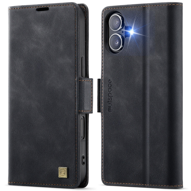 AutSpace A11 Side Buckle MagSafe Magnetic RFID Phone Leather Case�����������������...