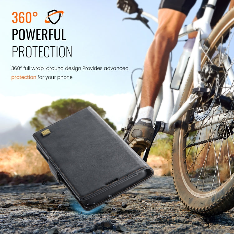 AutSpace A11 Side Buckle MagSafe Magnetic RFID Phone Leather Case, For iPhone 15��...