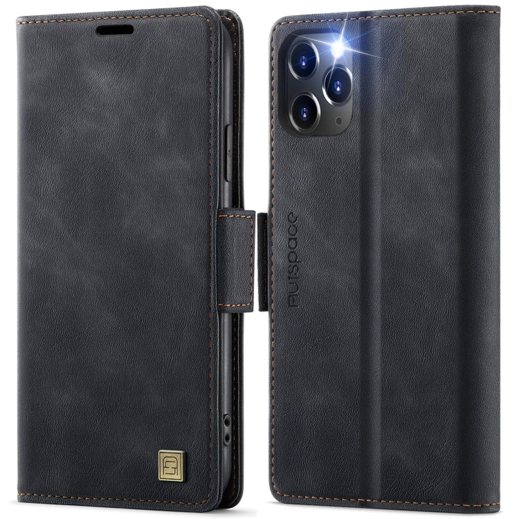 AutSpace A11 Side Buckle MagSafe Magnetic RFID Phone Leather Case, For iPhone 15��...