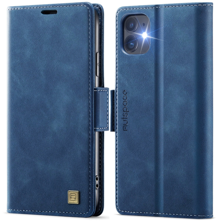 AutSpace A11 Side Buckle MagSafe Magnetic RFID Phone Leather Case, For iPhone 15��...