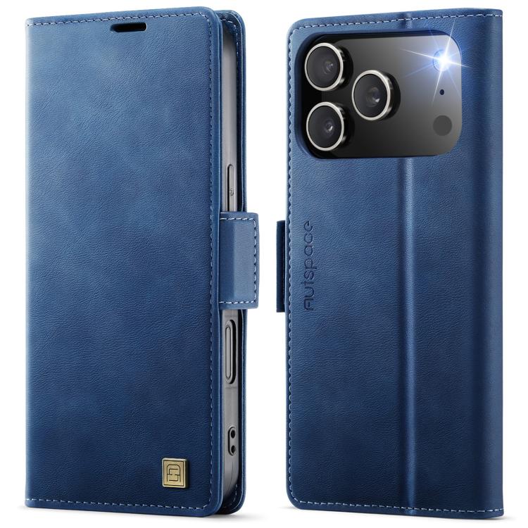 AutSpace A11 Side Buckle MagSafe Magnetic RFID Phone Leather Case�����������������...