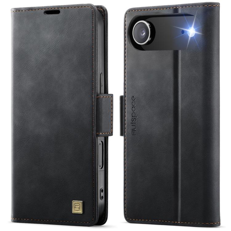 AutSpace A11 Side Buckle MagSafe Magnetic RFID Phone Leather Case�����������������...