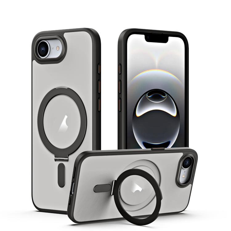 Airbag MagSafe Shockproof Frosted Phone Case with Fold Holder, For iPhone 17 Pro M...