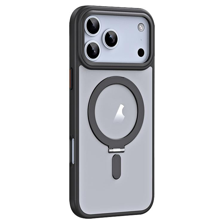 Airbag MagSafe Shockproof Frosted Phone Case with Fold Holder, For iPhone 17 Pro M...