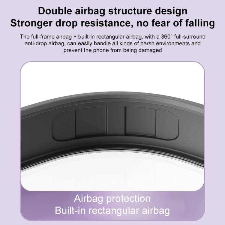 Airbag MagSafe Shockproof Frosted Phone Case with Fold Holder, For iPhone 17 Pro M...