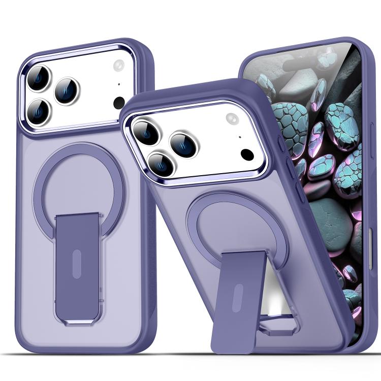 Acrylic Hybrid TPU MagSafe Holder Phone Case, For iPhone 17 Pro Max���������������...