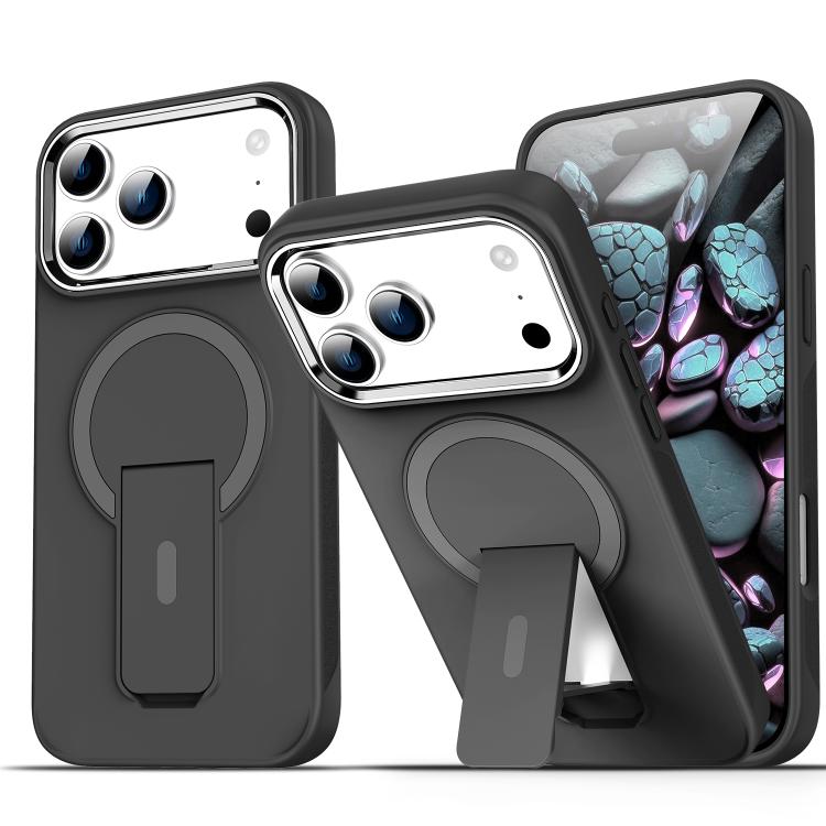 Acrylic Hybrid TPU MagSafe Holder Phone Case, For iPhone 17 Pro Max���������������...