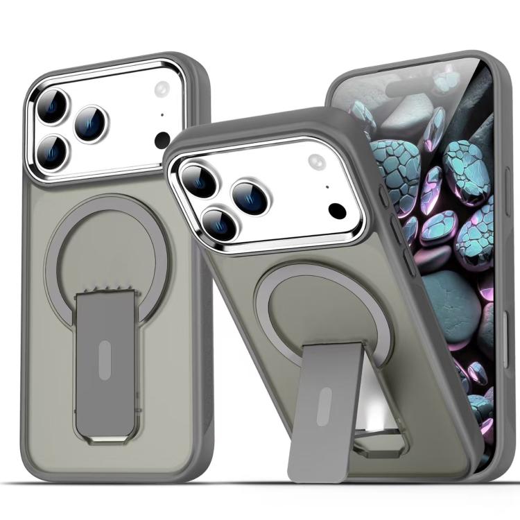 Acrylic Hybrid TPU MagSafe Holder Phone Case, For iPhone 17 Pro Max���������������...
