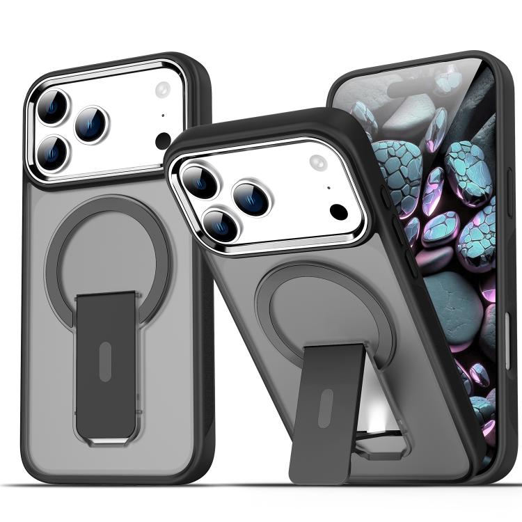 Acrylic Hybrid TPU MagSafe Holder Phone Case, For iPhone 17 Pro Max���������������...