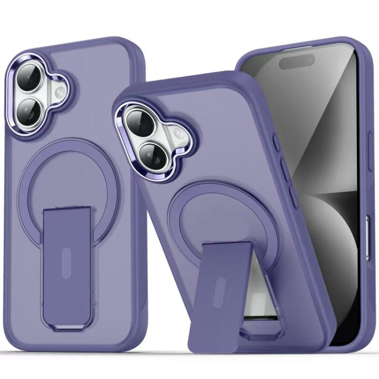 Acrylic Hybrid TPU MagSafe Holder Phone Case, For iPhone 17 Pro Max���������������...