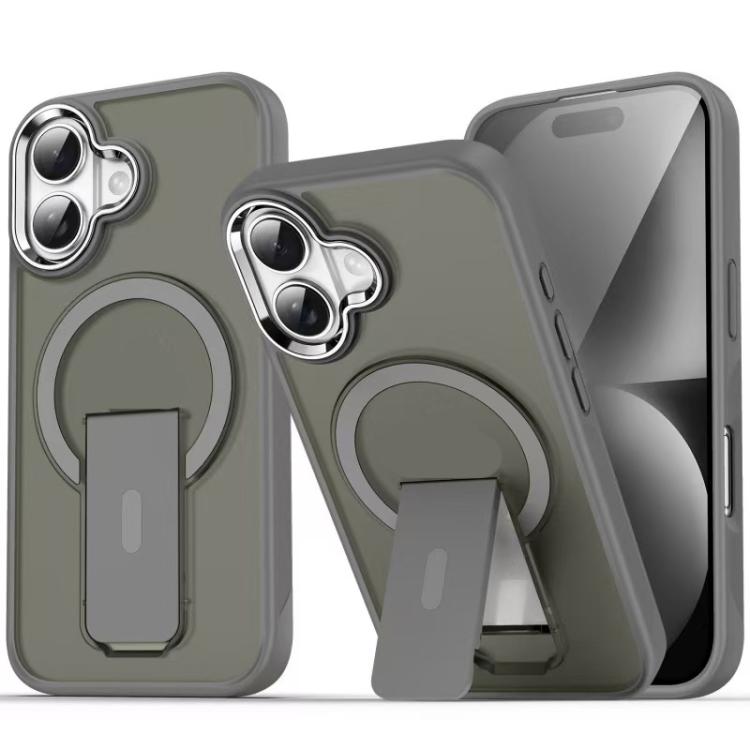 Acrylic Hybrid TPU MagSafe Holder Phone Case, For iPhone 17 Pro Max���������������...