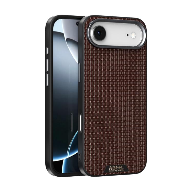 ABEEL Ruyi Pattern 6D Micro Relief MagSafe Leather Phone Case, For iPhone 17 Pro M...