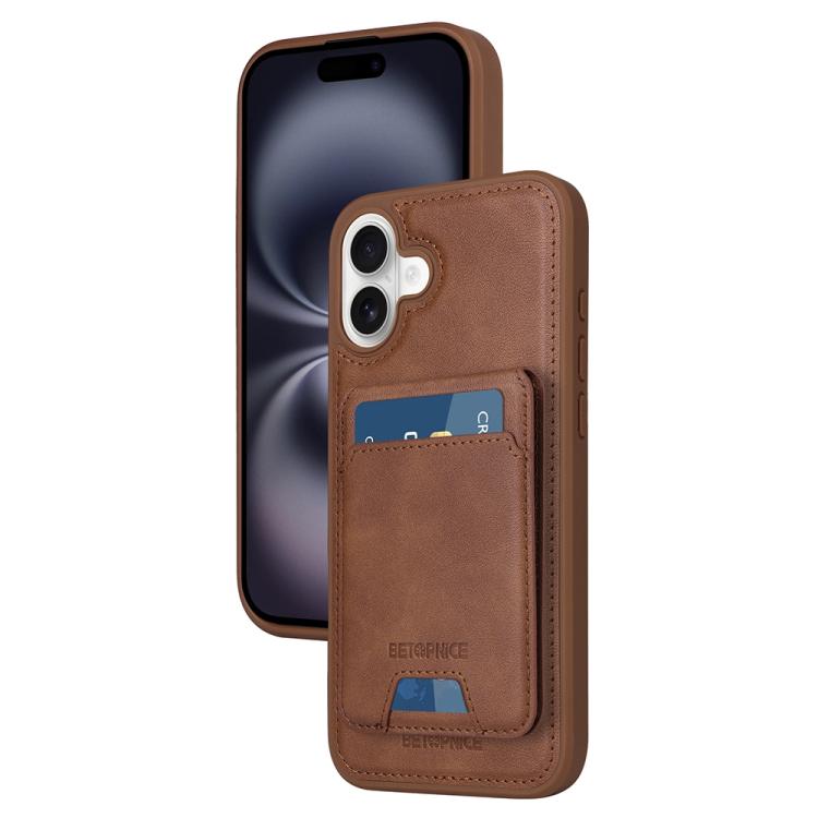 BETOPNICE Vertical Flip Detachable MagSafe Wallet Phone Case, For iPhone 17 Pro Ma...