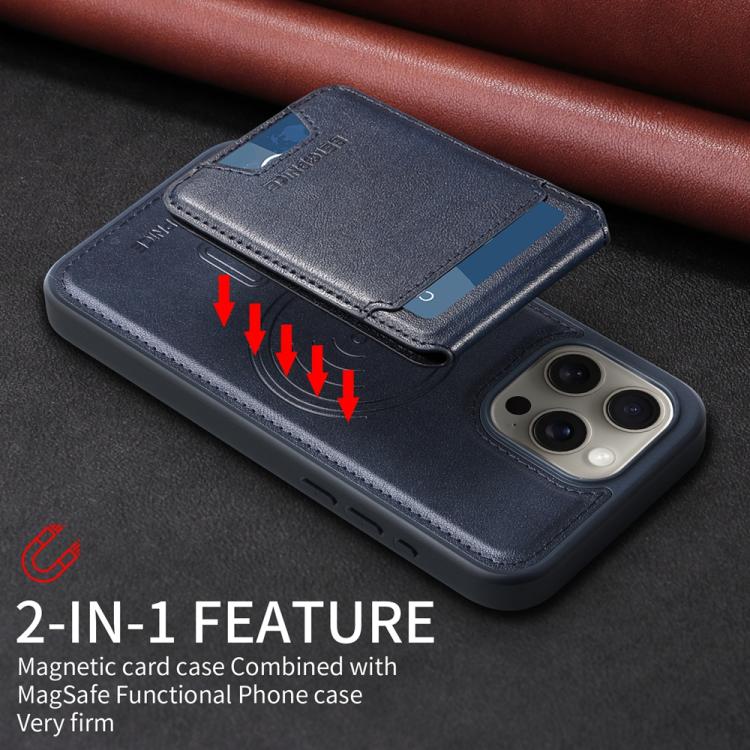 BETOPNICE Vertical Flip Detachable MagSafe Wallet Phone Case, For iPhone 15 Pro Ma...