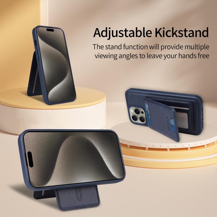 BETOPNICE Vertical Flip Detachable MagSafe Wallet Phone Case, For iPhone 15 Pro Ma...