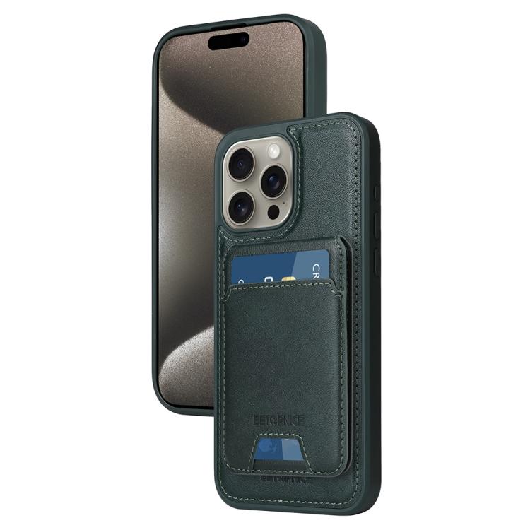 BETOPNICE Vertical Flip Detachable MagSafe Wallet Phone Case, For iPhone 15 Pro Ma...