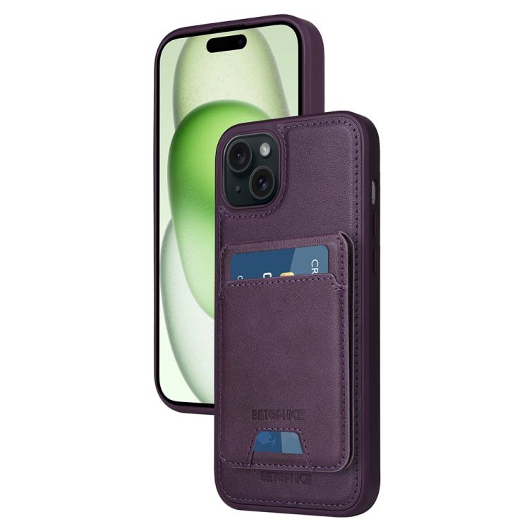 BETOPNICE Vertical Flip Detachable MagSafe Wallet Phone Case, For iPhone 15 Pro Ma...