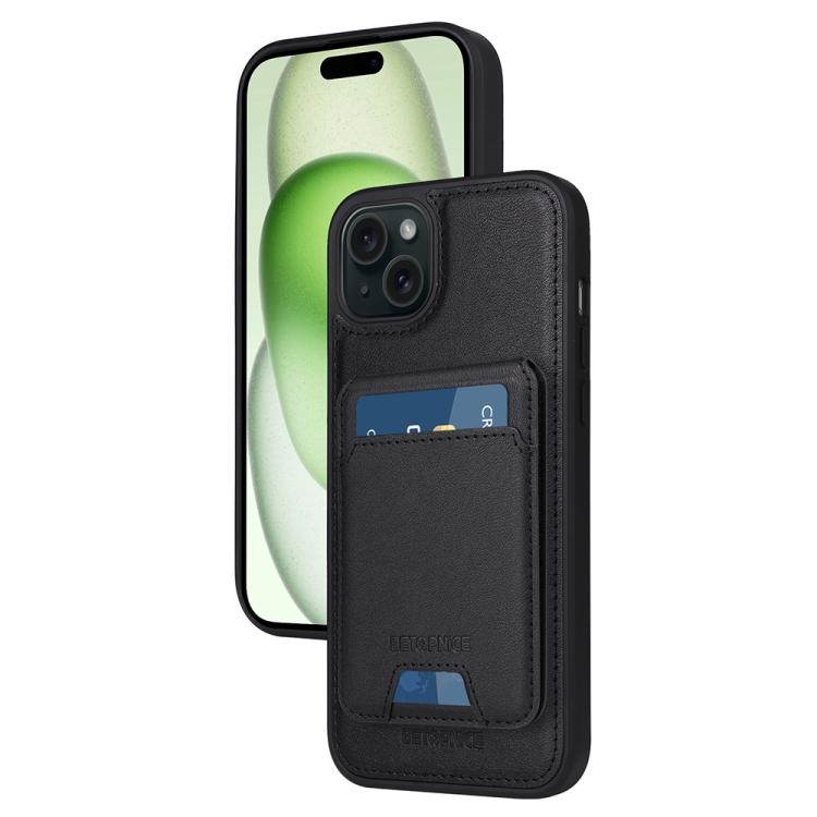 BETOPNICE Vertical Flip Detachable MagSafe Wallet Phone Case, For iPhone 15 Pro Ma...