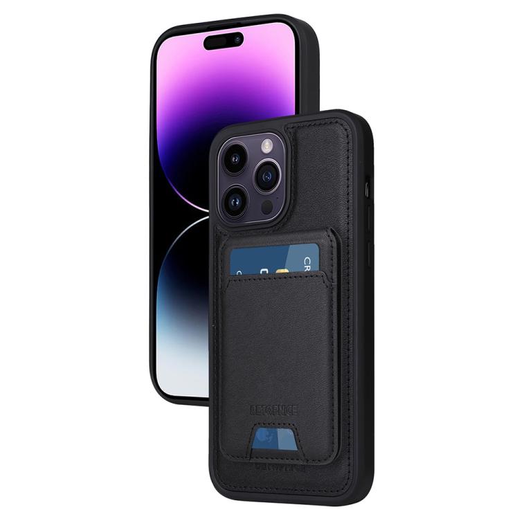 BETOPNICE Vertical Flip Detachable MagSafe Wallet Phone Case, For iPhone 15 Pro Ma...