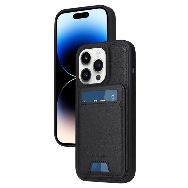 BETOPNICE Vertical Flip Detachable MagSafe Wallet Phone Case, For iPhone 15 Pro Ma...