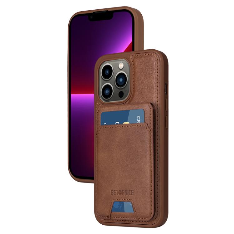 BETOPNICE Vertical Flip Detachable MagSafe Wallet Phone Case, For iPhone 13 Pro���...