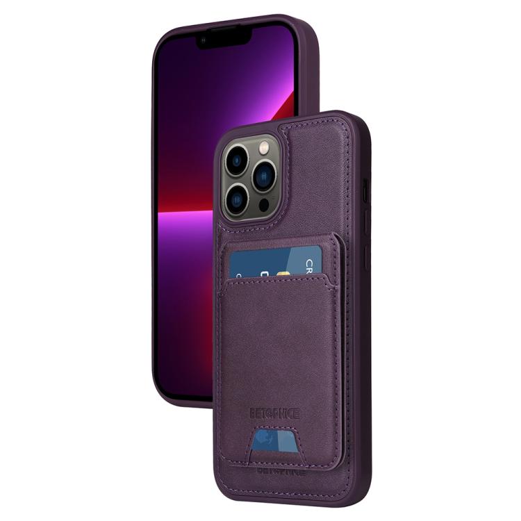 BETOPNICE Vertical Flip Detachable MagSafe Wallet Phone Case, For iPhone 15 Pro Ma...