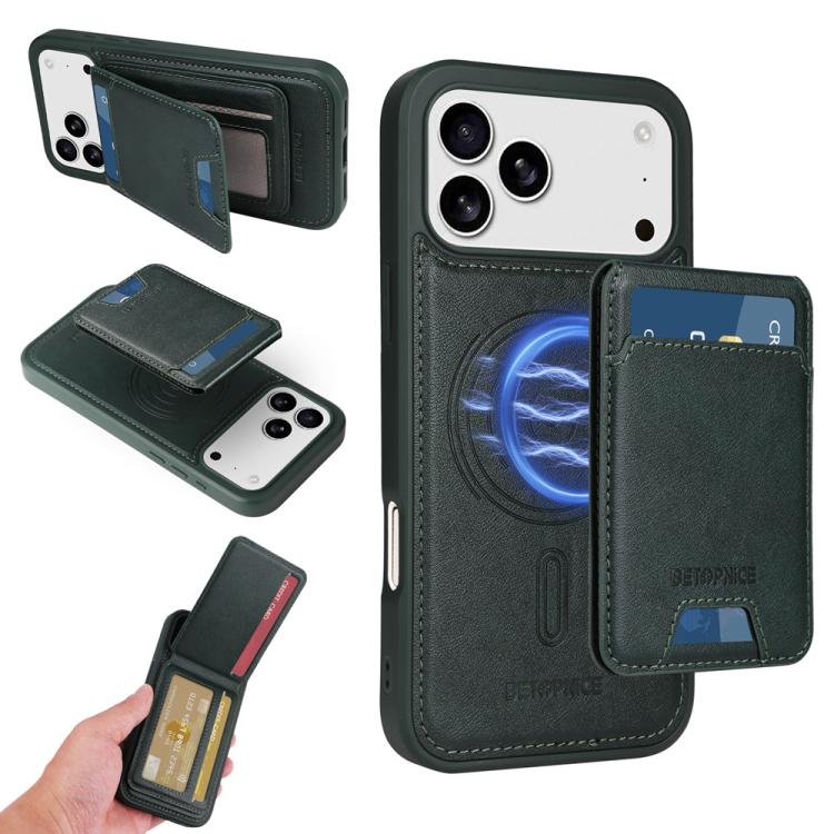 BETOPNICE Vertical Flip Detachable MagSafe Wallet Phone Case, For iPhone 17 Pro Ma...