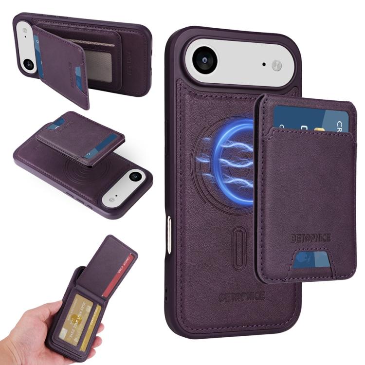 BETOPNICE Vertical Flip Detachable MagSafe Wallet Phone Case, For iPhone 17 Pro Ma...