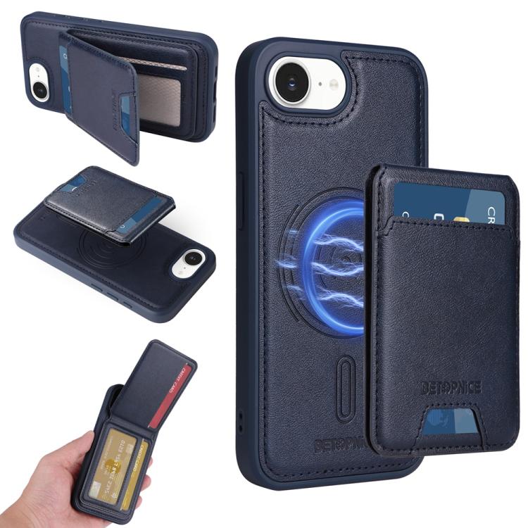 BETOPNICE Vertical Flip Detachable MagSafe Wallet Phone Case, For iPhone 17 Pro Ma...