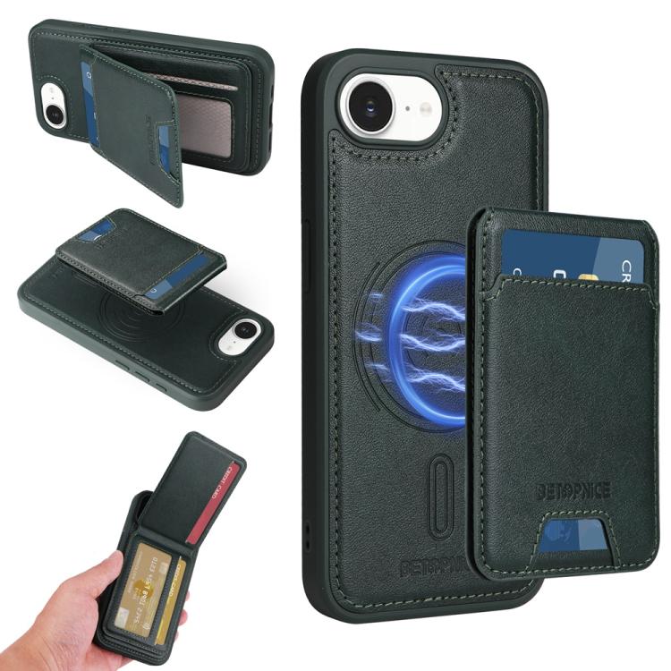 BETOPNICE Vertical Flip Detachable MagSafe Wallet Phone Case, For iPhone 17 Pro Ma...