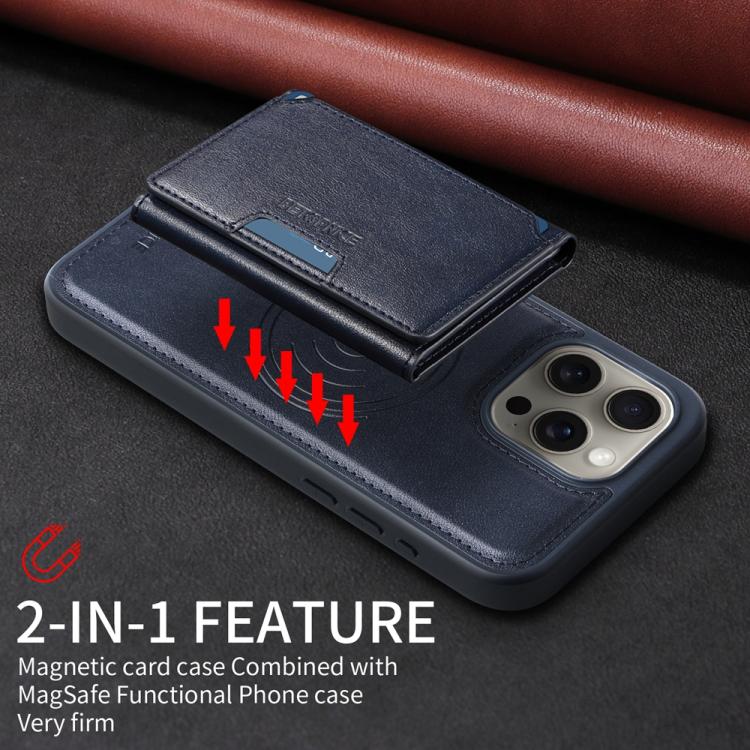 BETOPNICE Horizontal Flip Detachable MagSafe Wallet Phone Case, For iPhone 15 Pro ...