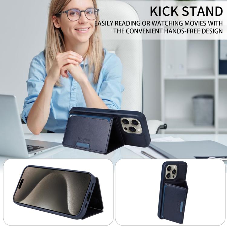 BETOPNICE Horizontal Flip Detachable MagSafe Wallet Phone Case, For iPhone 15 Pro ...