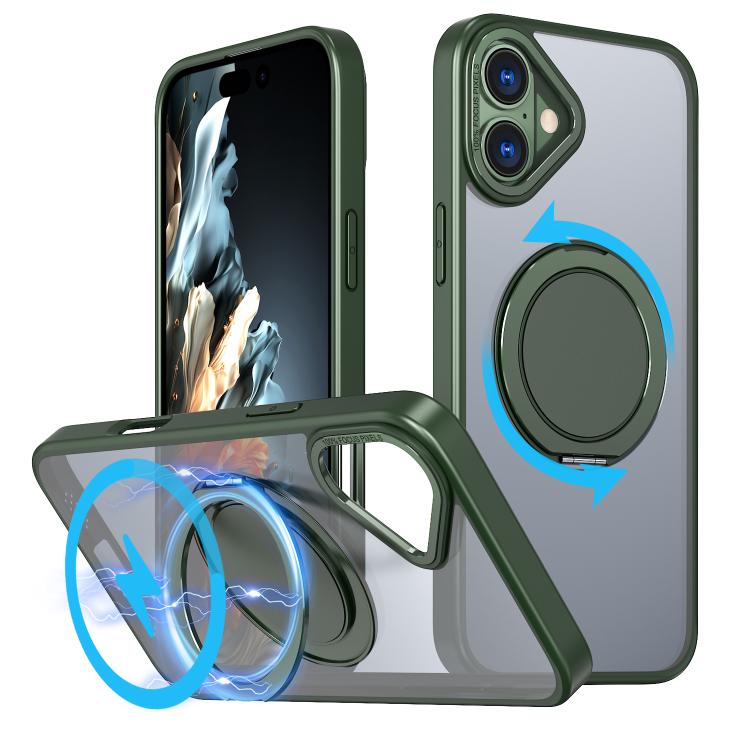 360-degree Rotating MagSafe Magnetic Holder Phone Case, For iPhone 17 Pro Max�����...