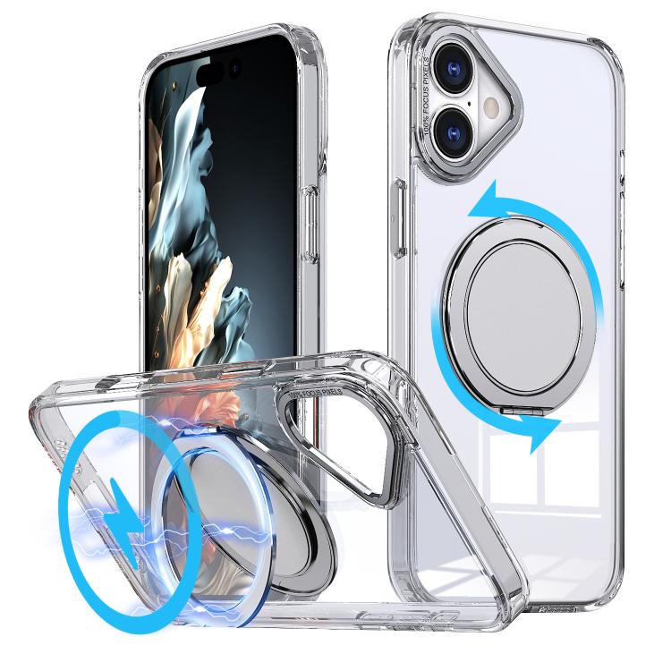 360-degree Rotating MagSafe Magnetic Holder Phone Case, For iPhone 17 Pro Max�����...
