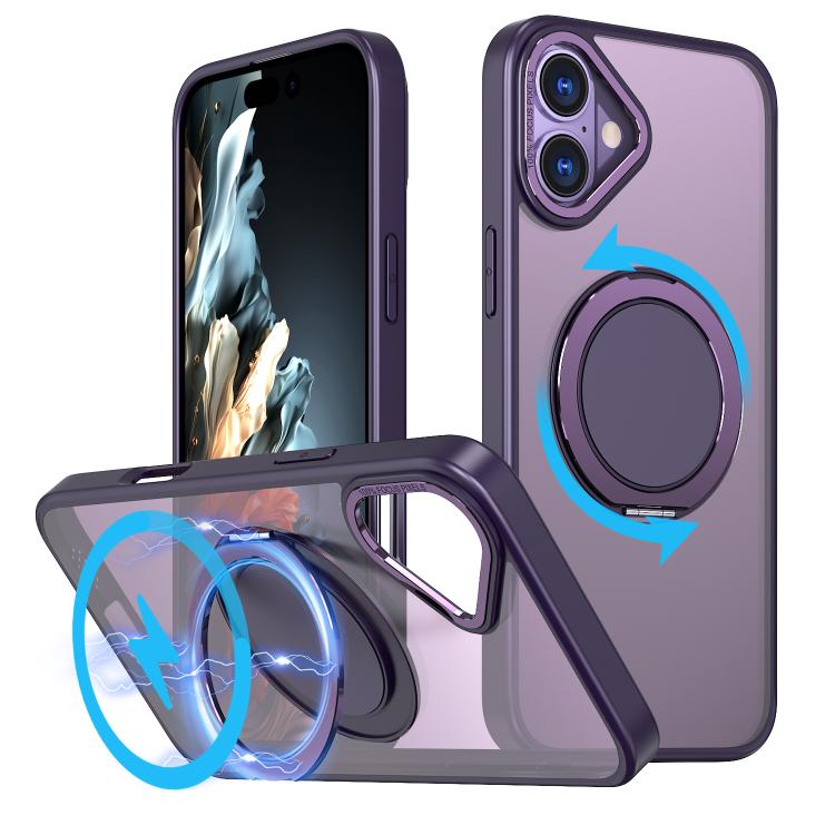 360-degree Rotating MagSafe Magnetic Holder Phone Case, For iPhone 17 Pro Max�����...