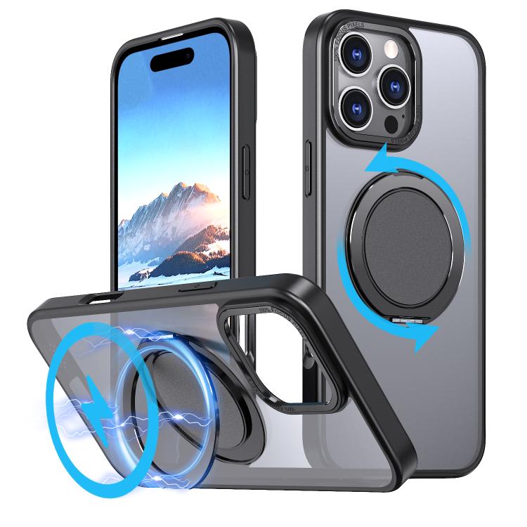 360-degree Rotating MagSafe Magnetic Holder Phone Case, For iPhone 17 Pro Max�����...