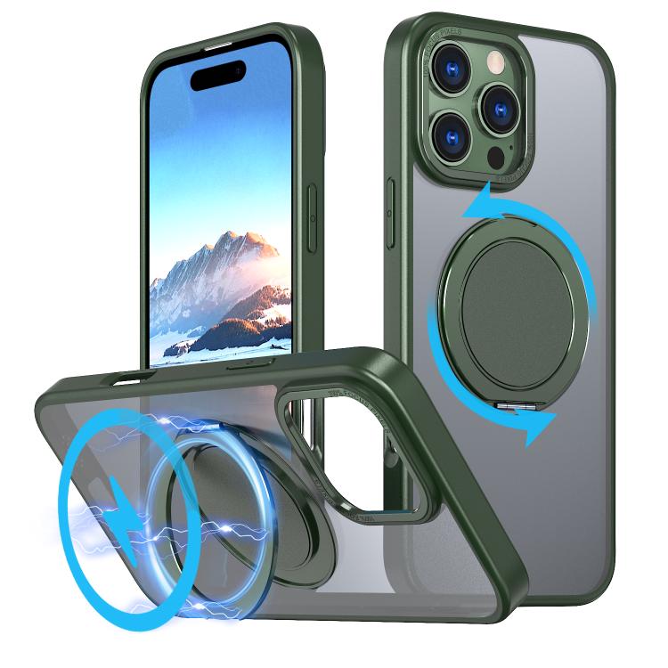 360-degree Rotating MagSafe Magnetic Holder Phone Case, For iPhone 17 Pro Max�����...