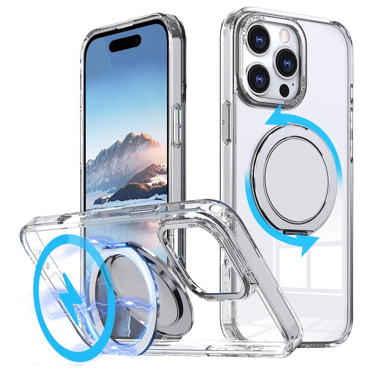 360-degree Rotating MagSafe Magnetic Holder Phone Case, For iPhone 17 Pro Max�����...