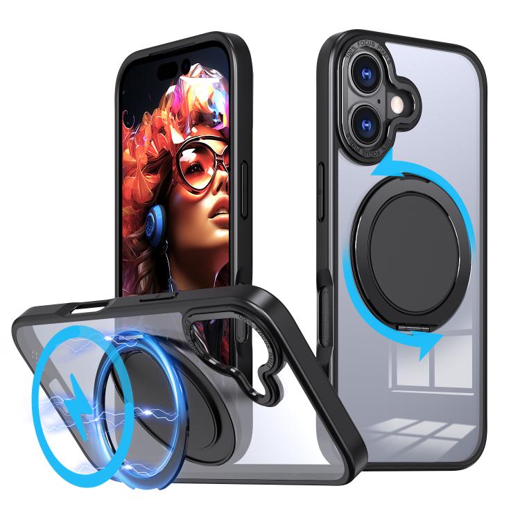 360-degree Rotating MagSafe Magnetic Holder Phone Case, For iPhone 17 Pro Max�����...