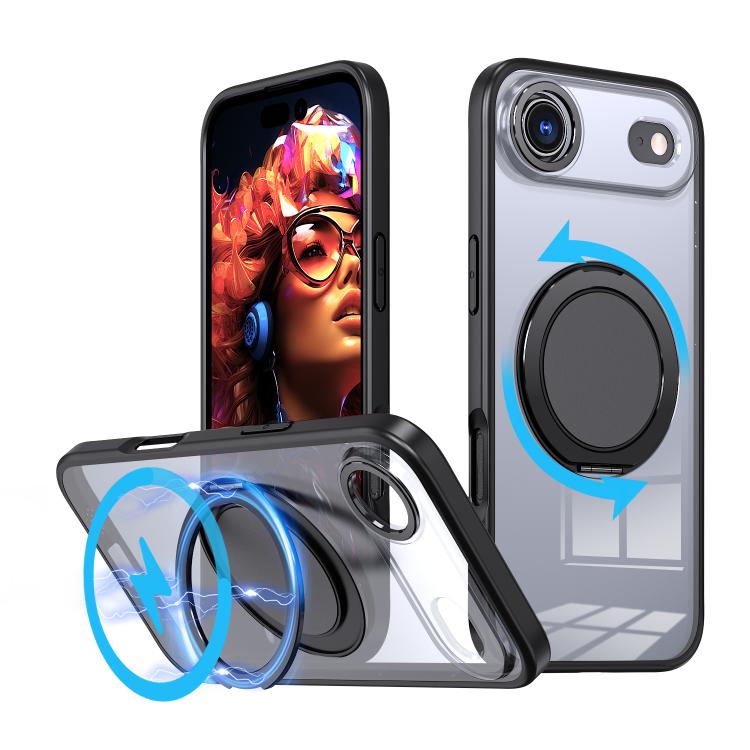 360-degree Rotating MagSafe Magnetic Holder Phone Case, For iPhone 17 Pro Max�����...